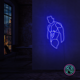 "Torso" LED NEONSKILT. Warm white