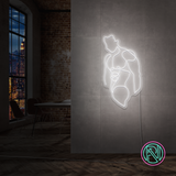 "Torso" LED NEONSKILT. Warm white