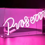 Neon "Prosecco" Pink. Akrylbok