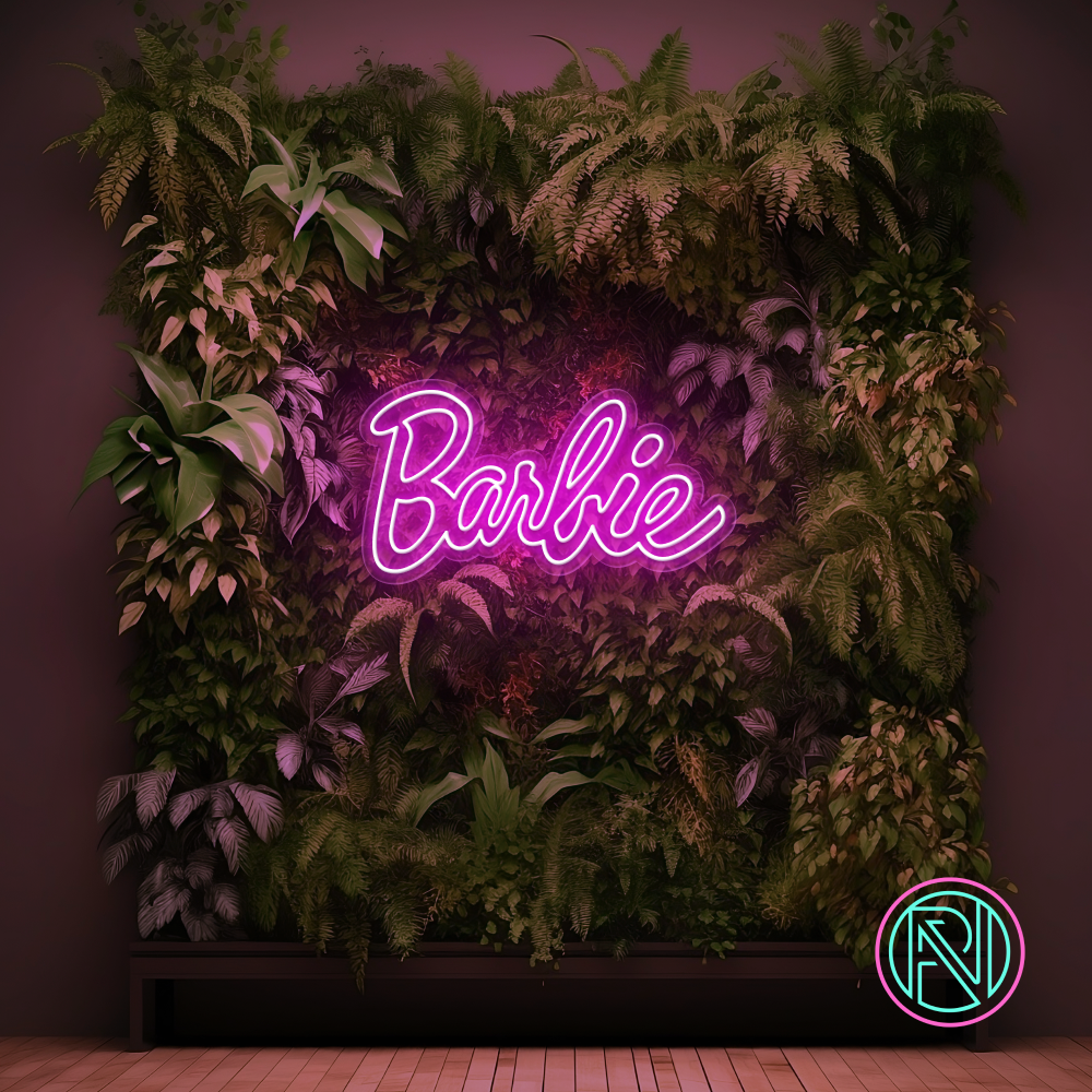 Gi rommet et moderne preg med vårt 'barbie' led neonskilt. Det er det perfekte valget for å legge til en leken og trendy atmosfære i enhver setting. Velg din favorittfarge og se hvordan dette elegante neonskiltet forvandler rommet ditt.