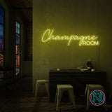 "Champagne ROOM" LED NEONSKILT. Velg ønsket farge.