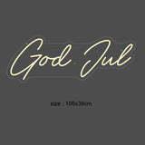 "God Jul" LED NEONSKILT.