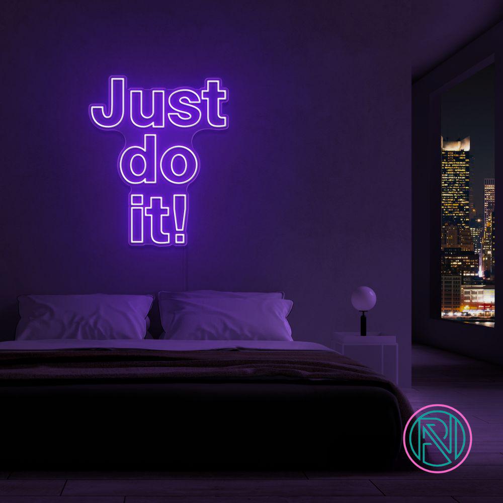 "Just do it!" LED NEONSKILT.