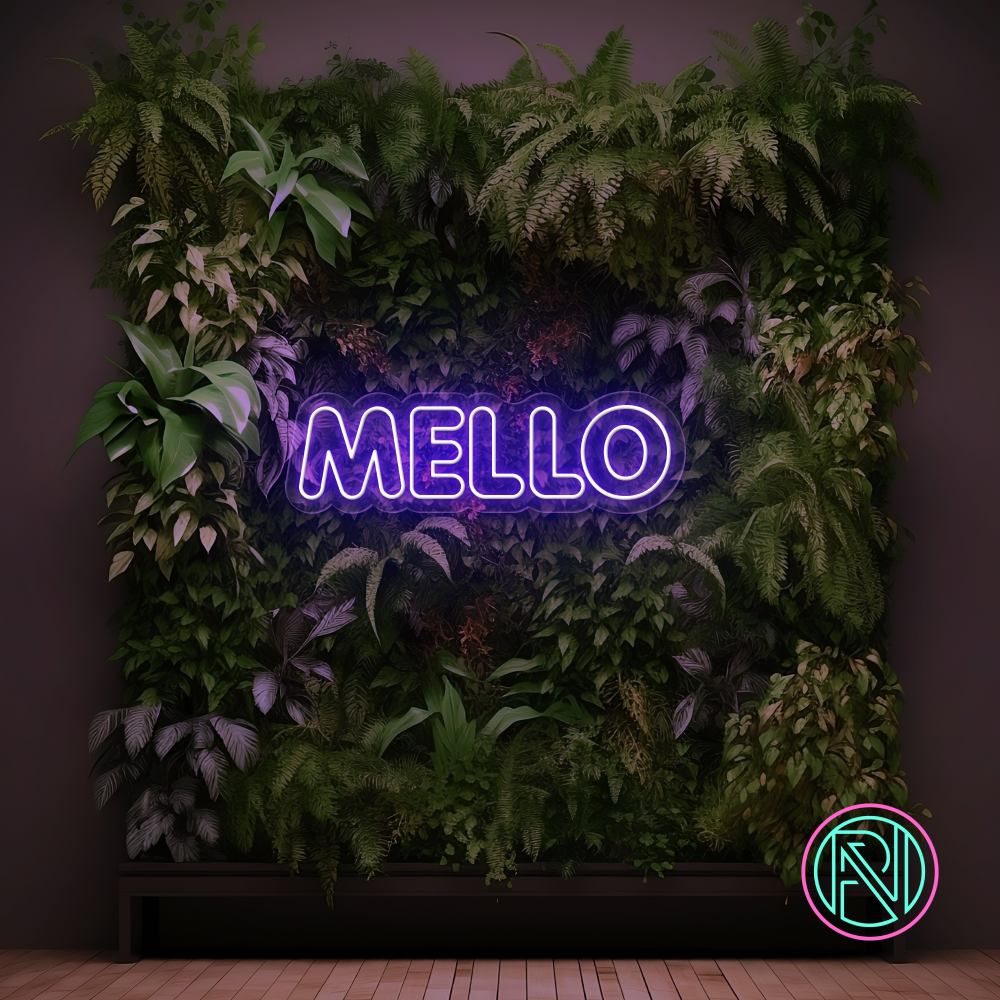 "MELLO" Led Neonskilt.