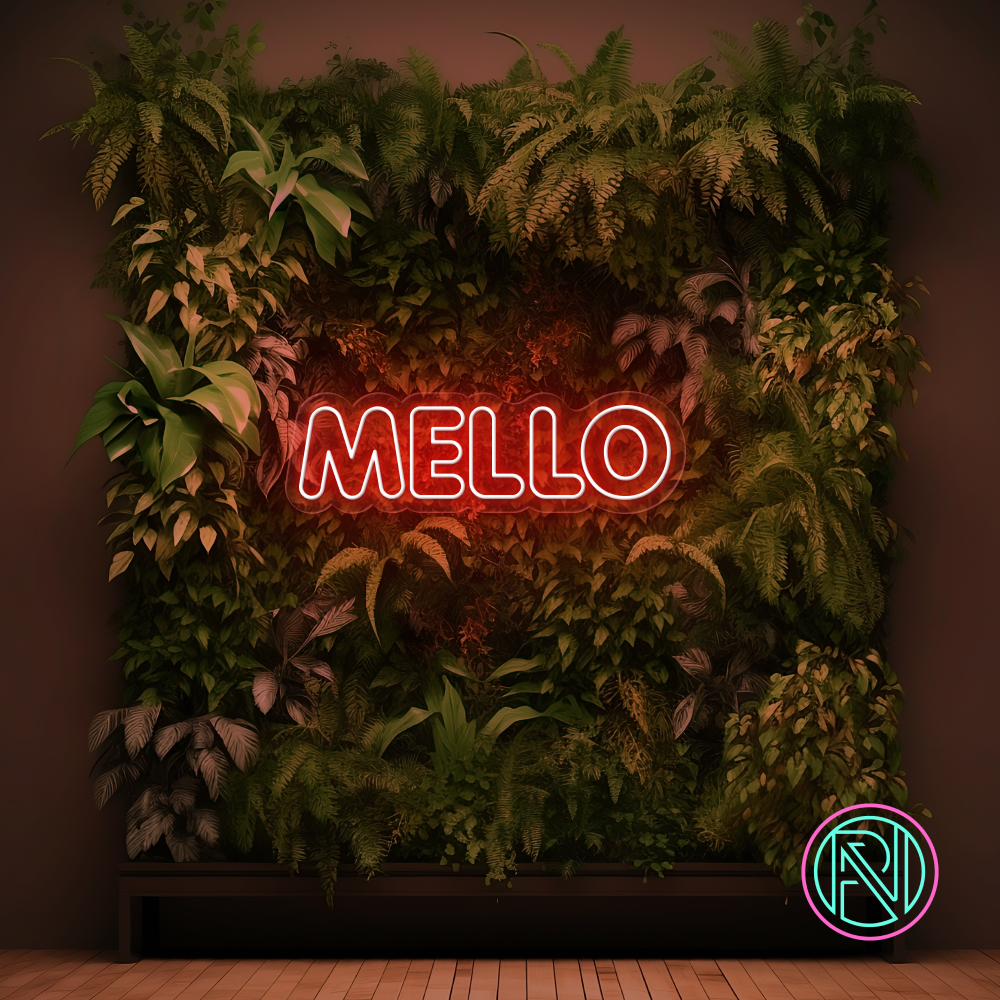 "MELLO" Led Neonskilt.