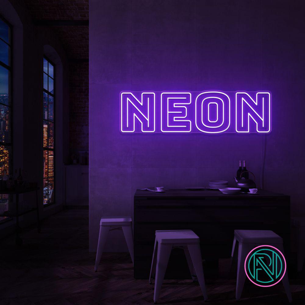 "NEON NEON" LED NEONSKILT.