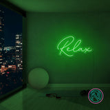"Relax" Led Neonskilt.