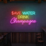 "SAVE WATER" Led Neonskilt -