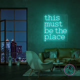 "this must be the place" Led neonskilt.